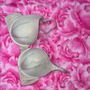 Victoria's Secret Cream Colored Push-up Bra Featuring  Subtle Golden Sparkles